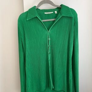 Cyrus Vibrant Green Button-Down Shirt